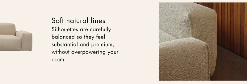 Sofa natural lines