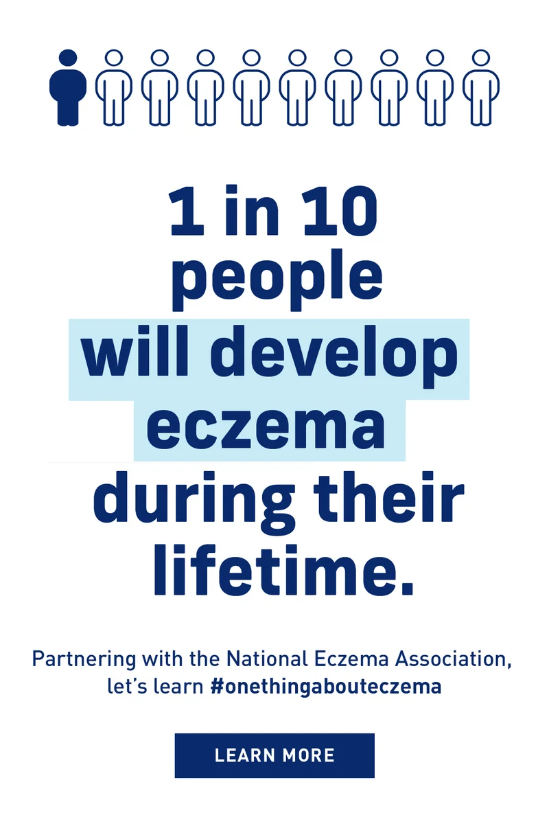 1 IN 10 PEOPLE WILL DEVELOP ECZEMA