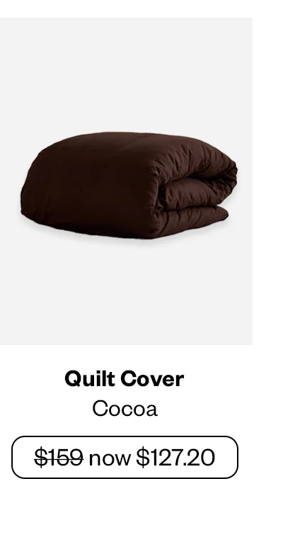 Quilt Cover - Cocoa
