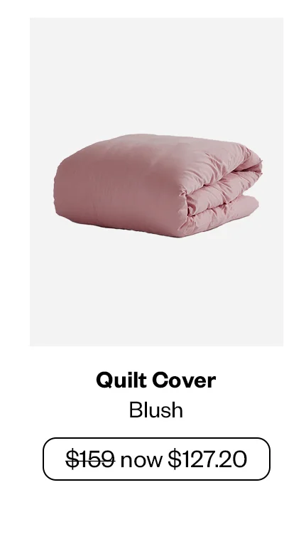 Quilt Cover - Blush