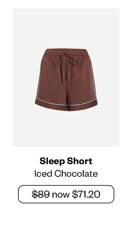Sleep Short - Iced Chocolate Stripes