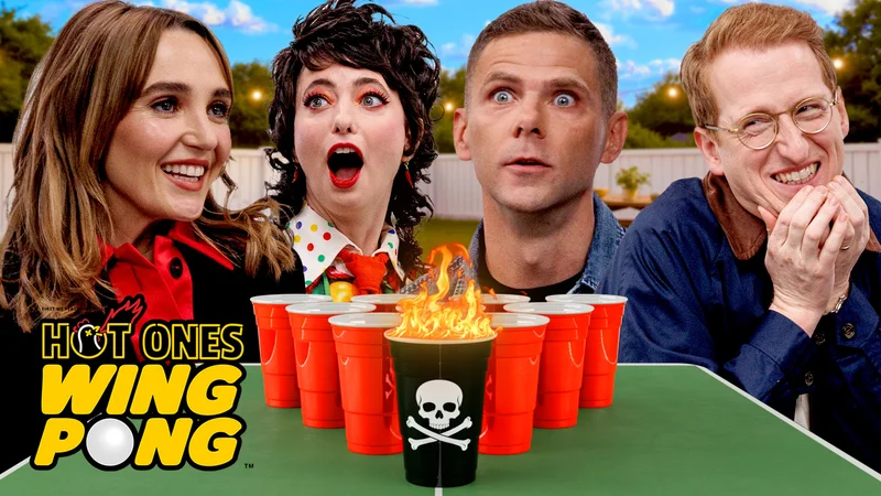 SNL cast on Wing Pong.