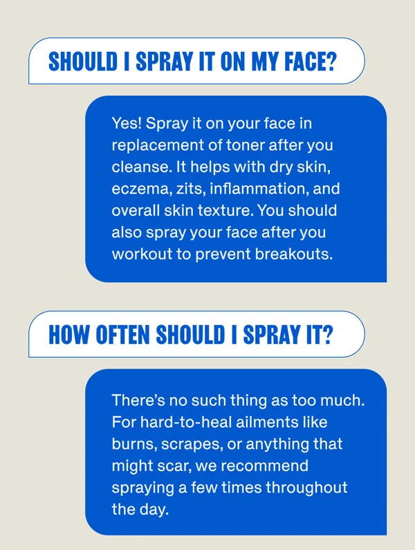 Should I spray it on my face? How often should I spray it?