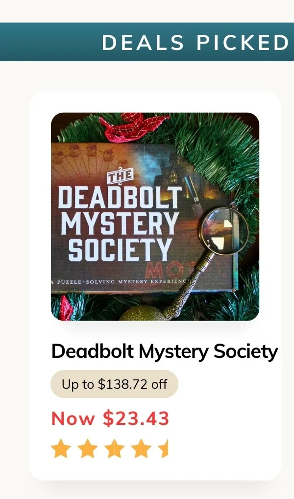 The Deadbolt Mystery Society Monthly Box