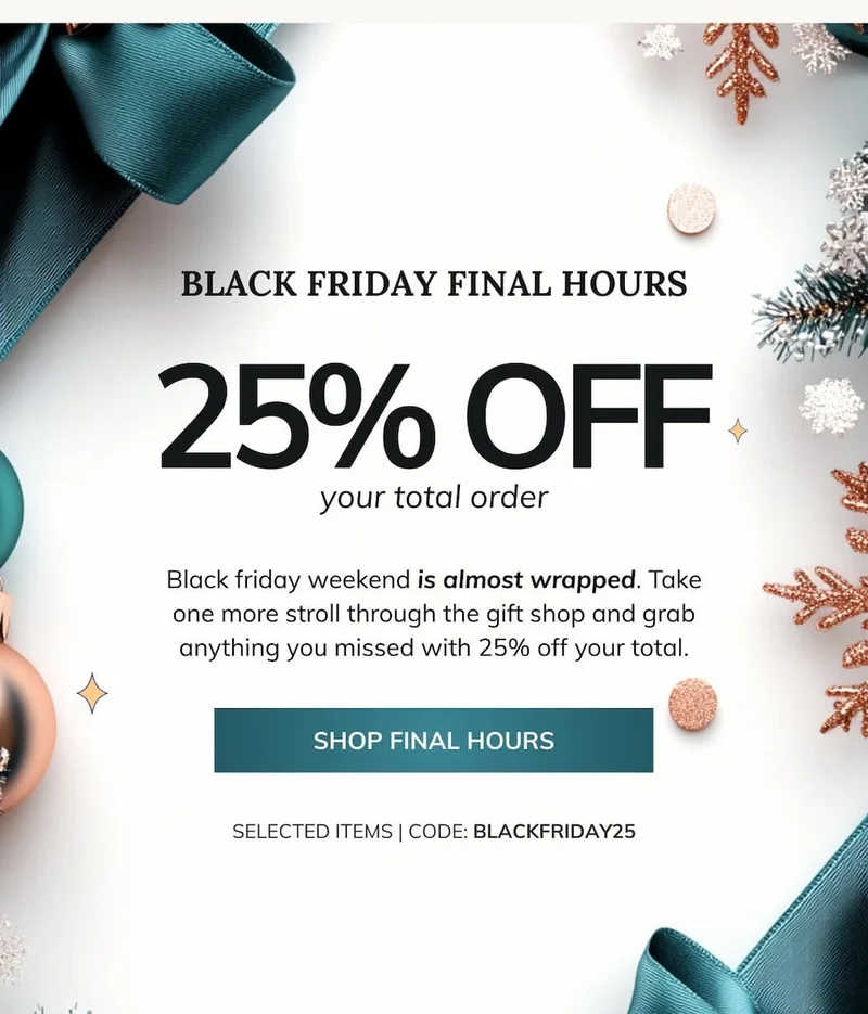 Shop Black Friday Preview 25% OFF