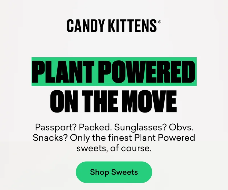 Plant Powered on the move  Passport? Packed. Sunglasses? Obvs. Snacks? Only the finest Plant Powered sweets, of course.
