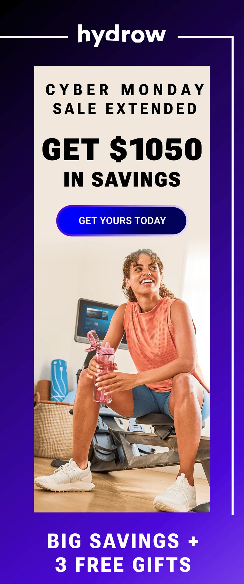 Cyber Monday Sale Extended. Get $1050 in savings. Get Yours Today. Big savings + 3 free gifts.