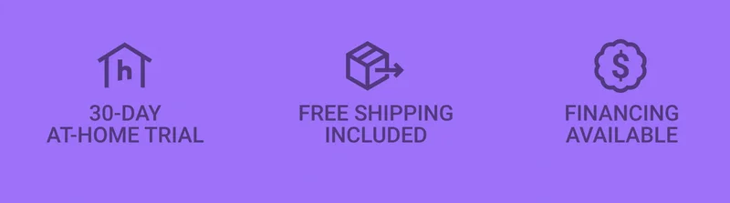 30-day at-home trial. Free shipping included. Financing available.