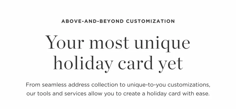 Your Most Unique Holiday Card Yet
