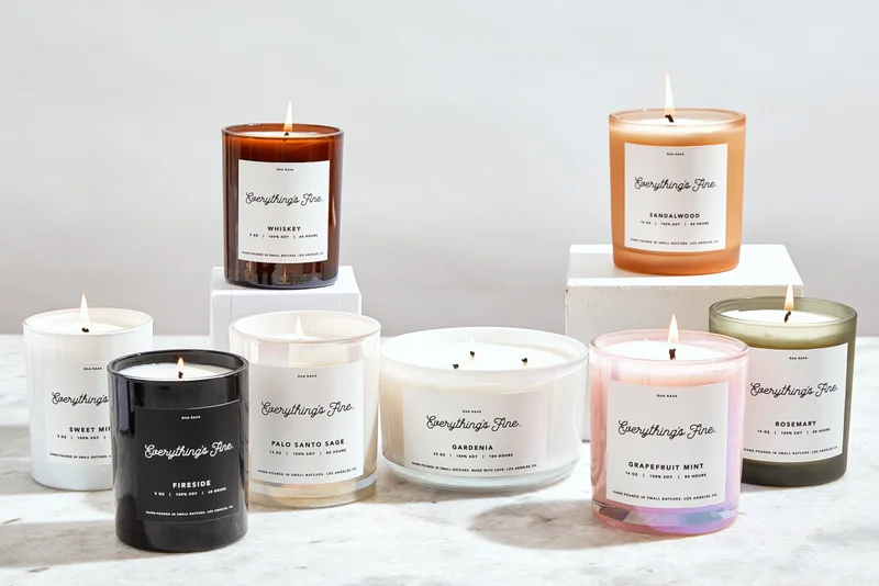Hand-poured candles, books, and bookish things for Mother's Day