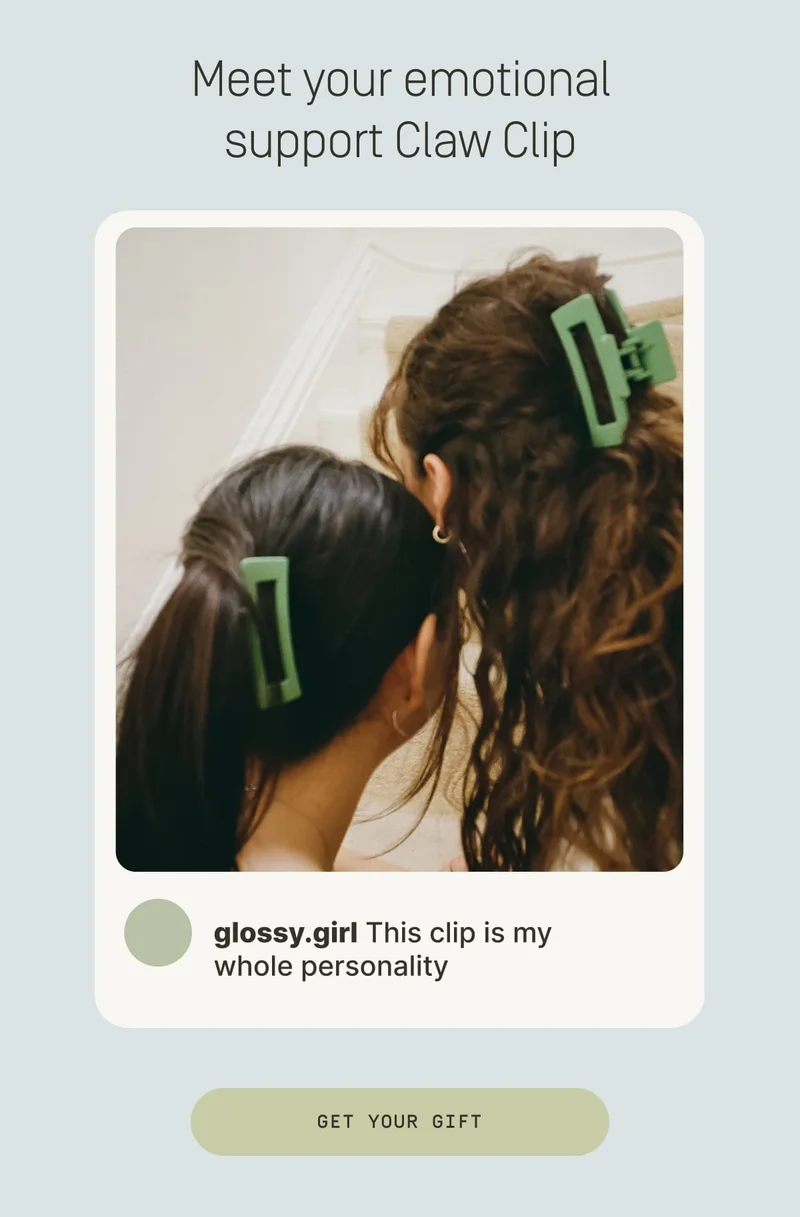 Meet you emotional support Claw Clip | Get your gift