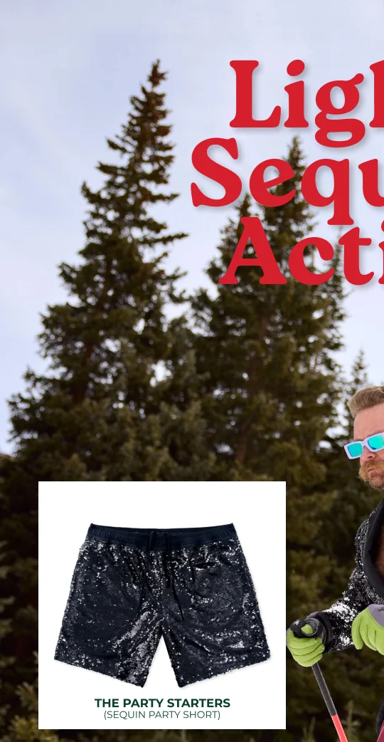 Sequin Party Shorts: The Party Starters 5.5"