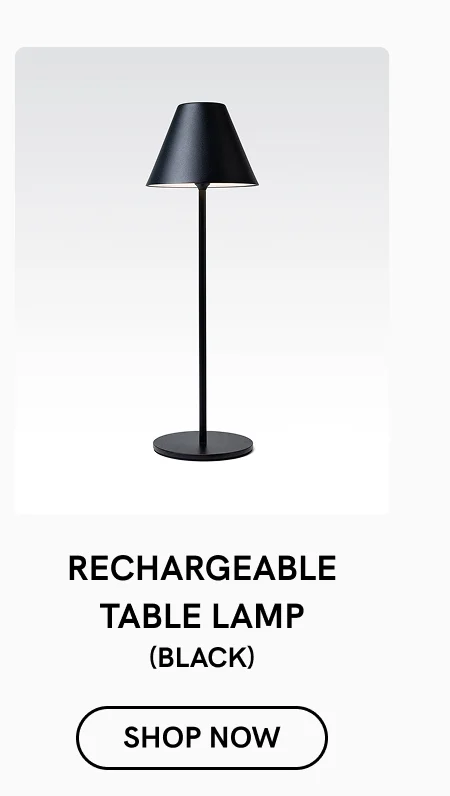 Rechargeable Table Lamp (Black)