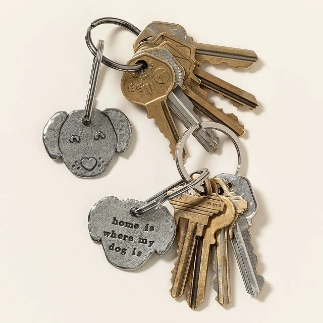 Home is Where My Dog Is Keychain