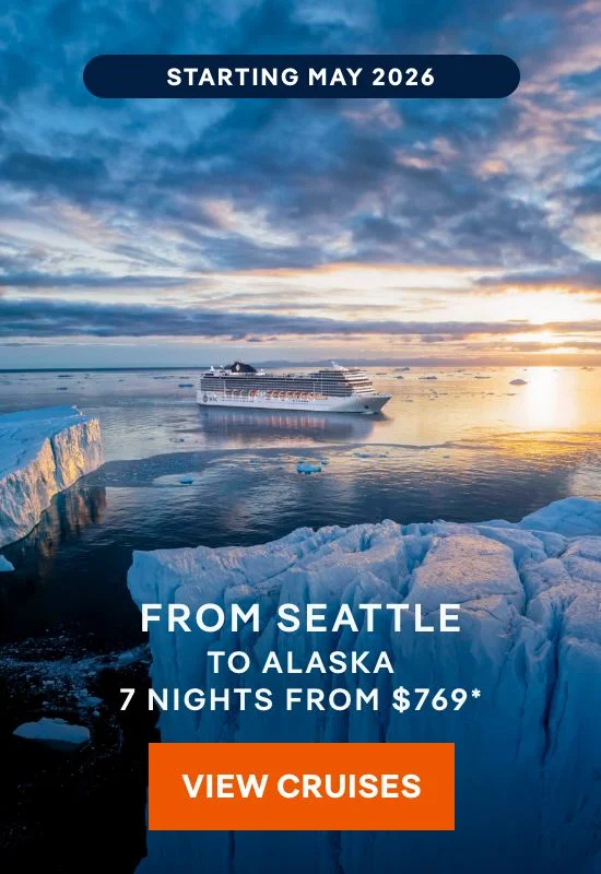 Starting May 2026 – Cruise From Seattle to Alaska – 7 Nights – Click to View Cruises & Book Now