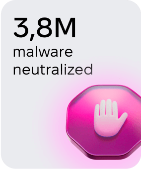 3,8M Malware neutralized