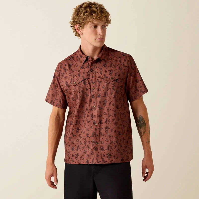 Printed VentTEK Western Yoke Classic Fit Snap Shirt