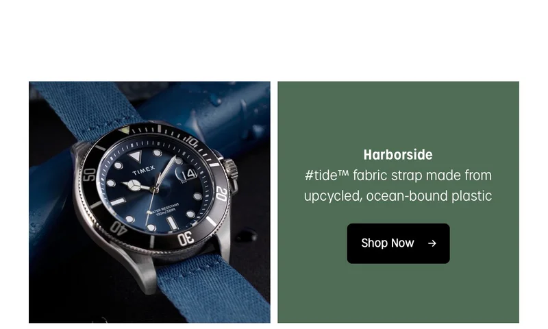 Harborside | #tide fabric strap made from upcycled, ocean-bound plastic | Shop Now