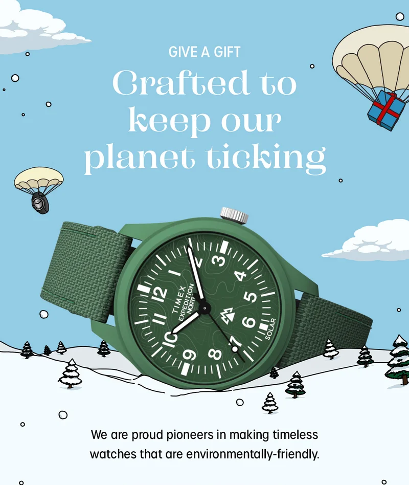 GIVE A GIFT | Crafted to keep our planet ticking | We are proud pioneers in making timeless watches that are environmentally-friendly.
