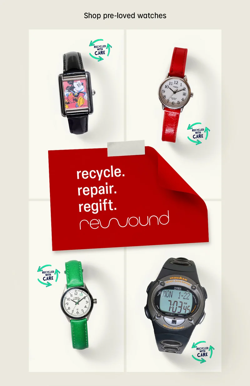 Shop pre-loved watches | recycle. repair. regift. rewound