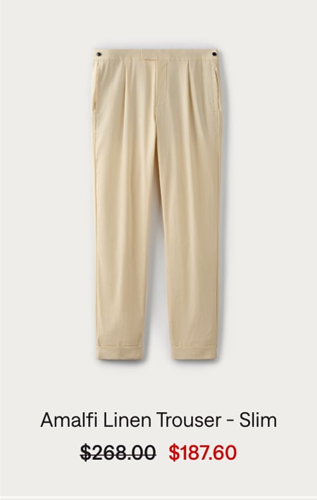 Amalfi Linen Trouser - Slim
