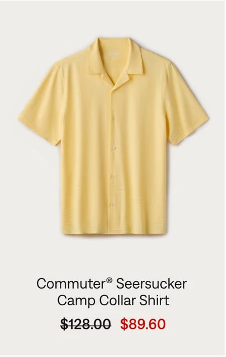 Commuter® Seersucker Camp Collar Shirt