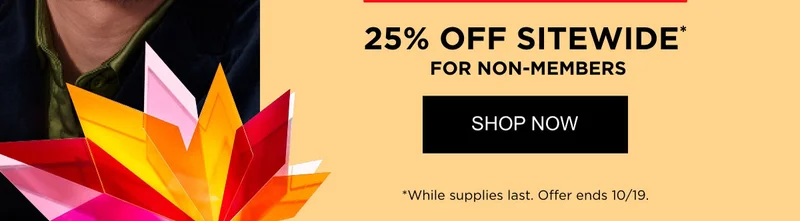 25% OFF SITEWIDE