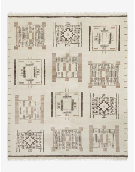 Karcal Hand-Knotted Wool Rug-6' x 9'