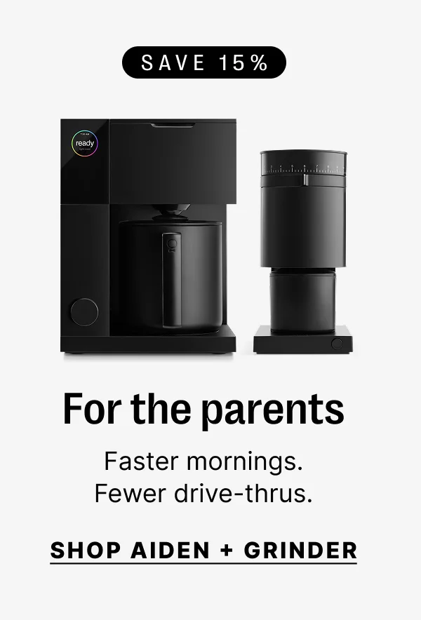 Save 15% for the parents - faster mornings and fewer drive thrus