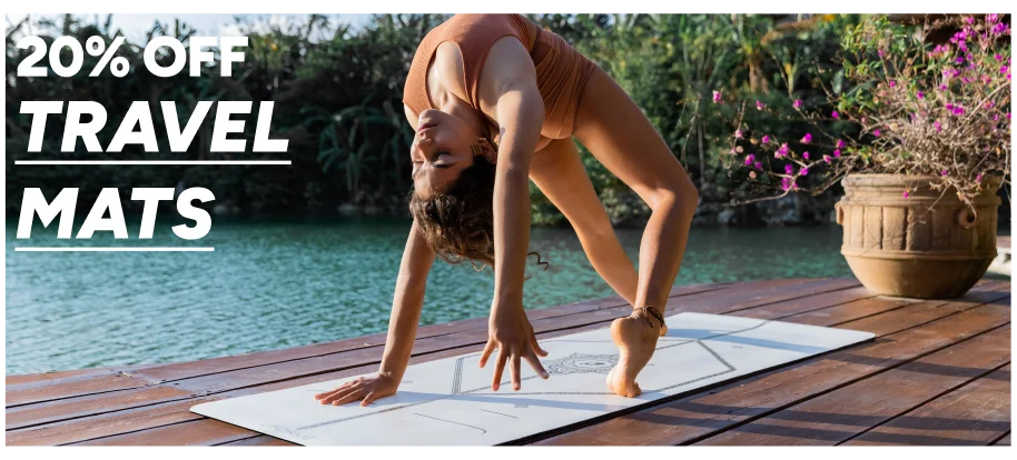 20% off all Travel Yoga Mats