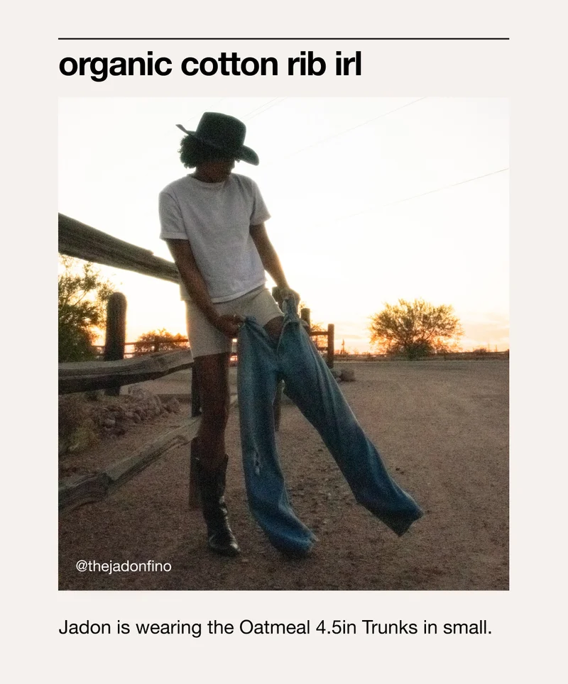 Organic Cotton Rib