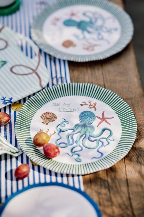 Nathalie Lete By the Sea Melamine Dinner Plate
