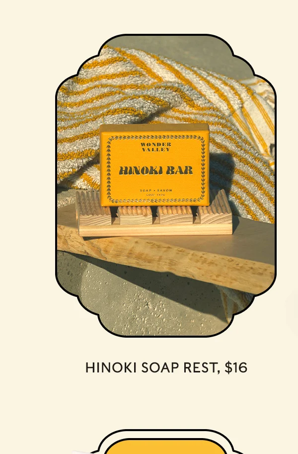 Hinoki Soap Rest, $16