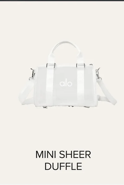 MINI SHEER DUFFLE