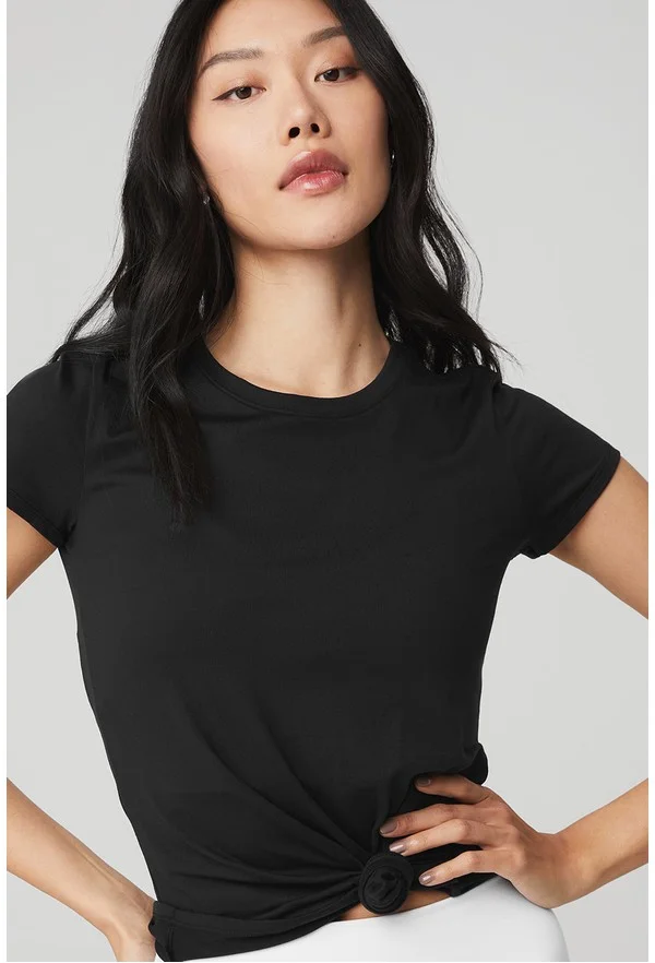 Alosoft Finesse Tee - Black - Black / M