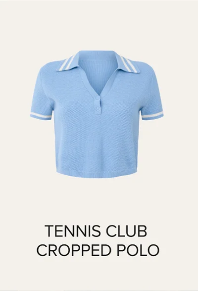 TENNIS CLUB CROPPED POLO