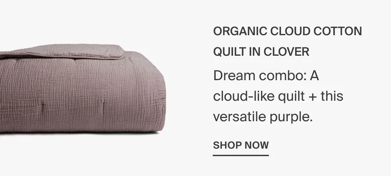 Organic Cloud Cotton Quilt in Clover | Shop Now