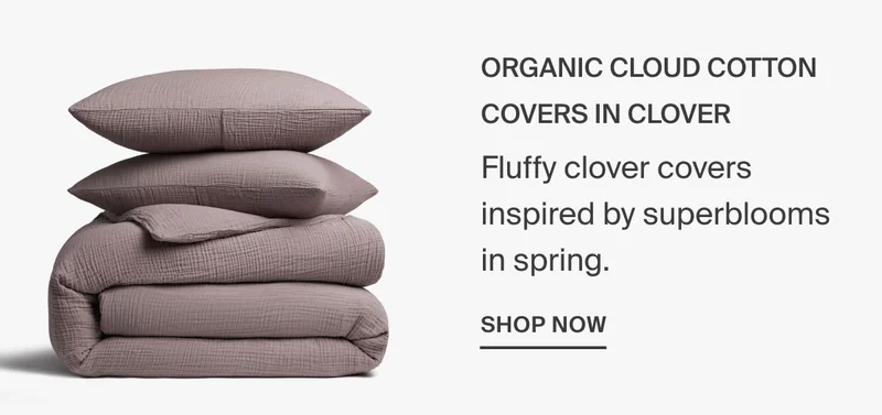 Organic Cloud Cotton Covers in Clover | Shop Now