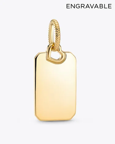 Engravable Rectangle Tag Pendant