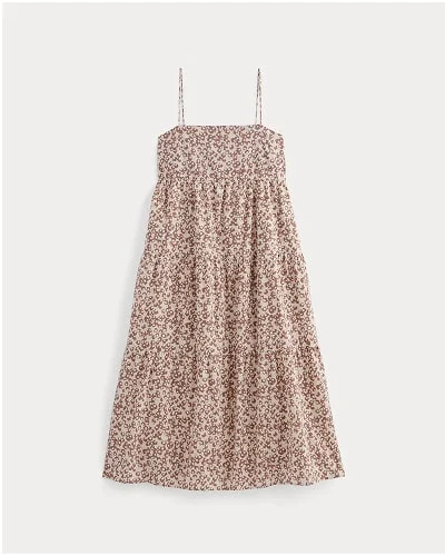 [Image]The Gauze Tiered Dress | Rose Dusk Floral