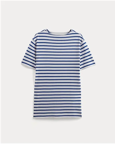 [Image]The Mariner Dress | Bone/ Mazarine Blue