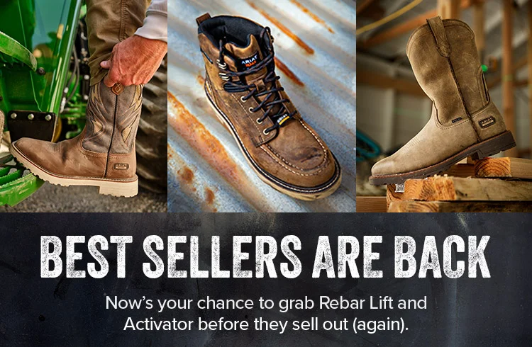 BEST SELLERS ARE BACK. Now’s your chance to grab Rebar Lift and Activator before they sell out (again).
