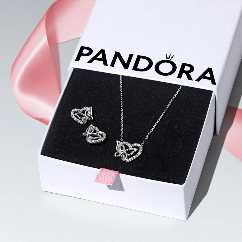 Pandora Moments Entwined Heart & Butterfly Gift Set