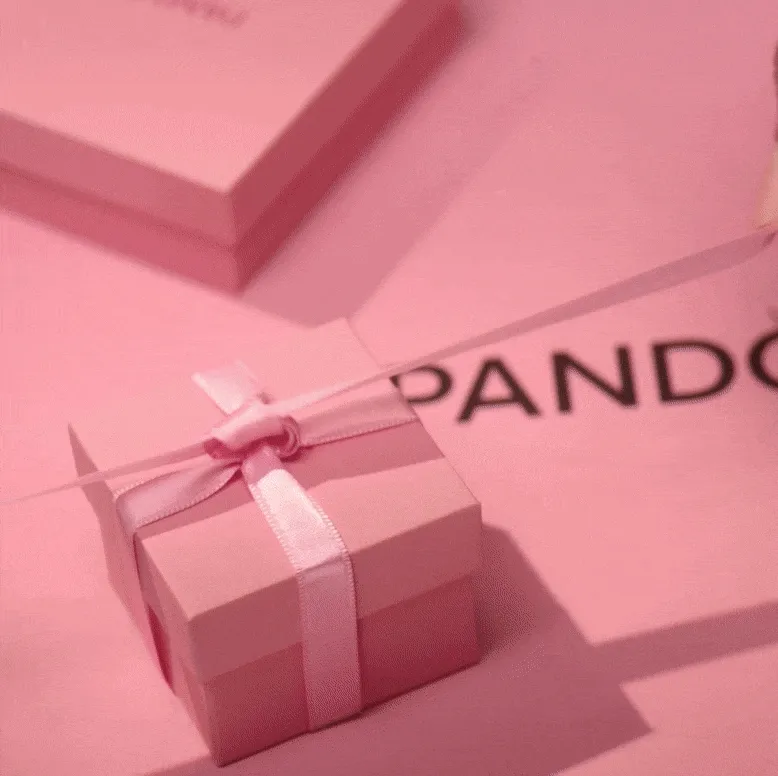 A pink gift box