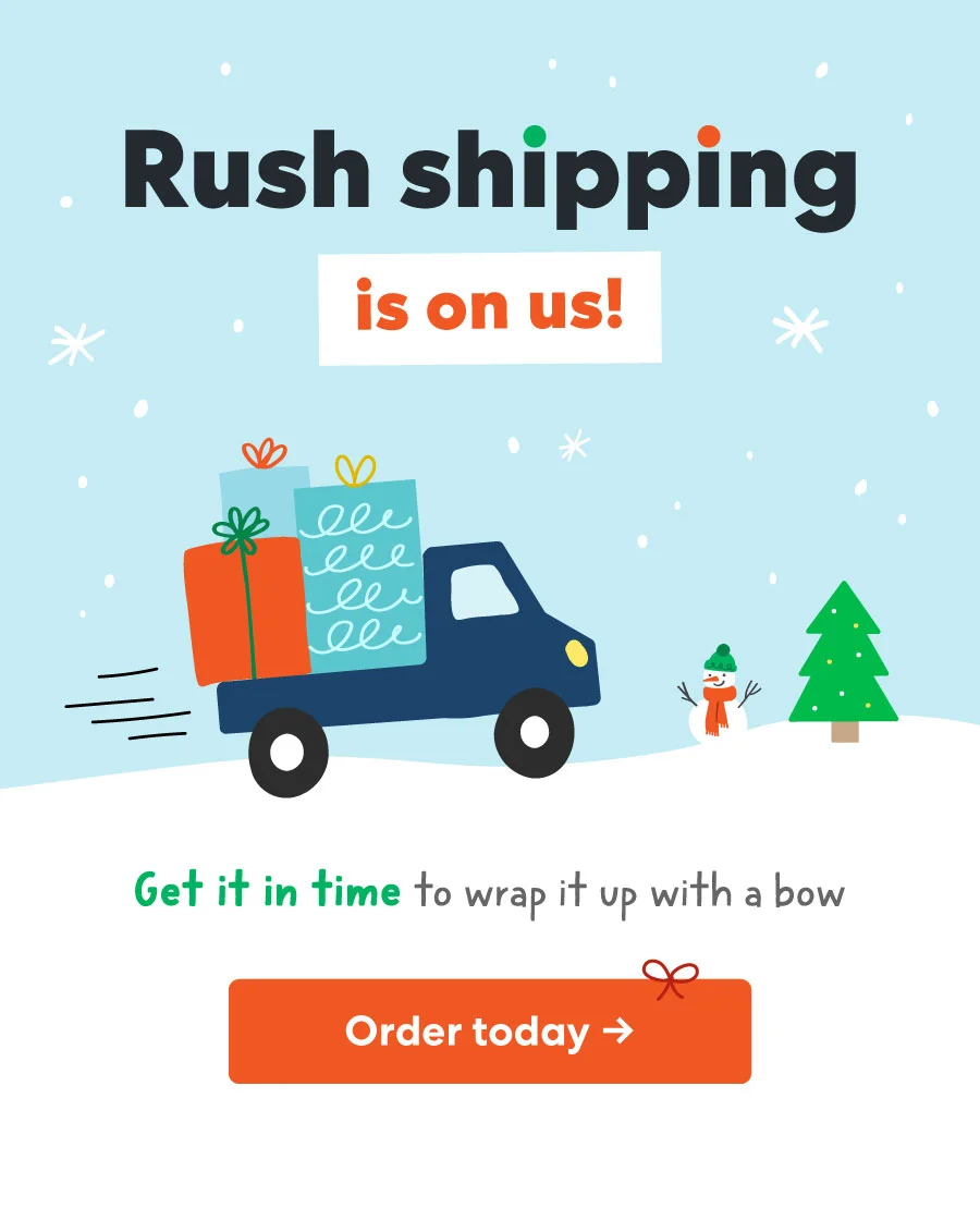 Rush shipping is on us! Use code SHIPWONDER