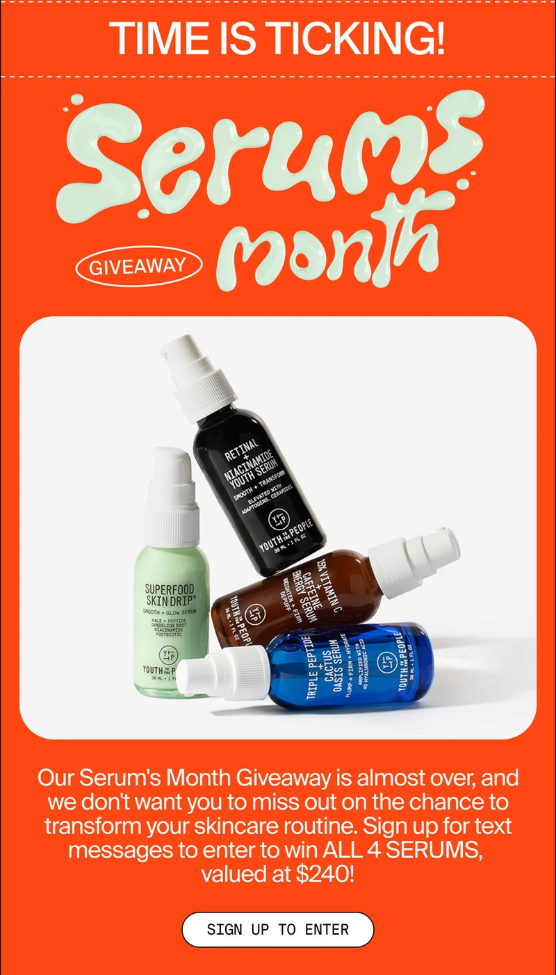 SIGN UP TO ENTER