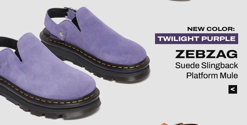 Zebzag Suede Casual Slingback Platform Mules