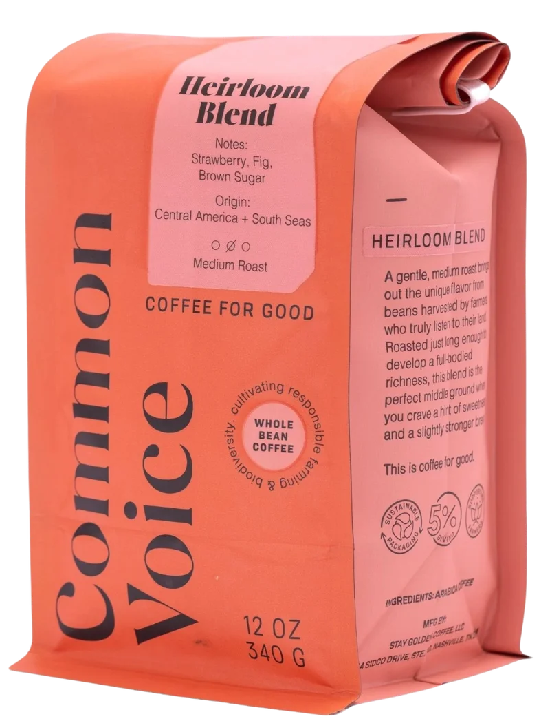 Image of GOING FAST!<br>Common Voice Coffee Co. Heirloom Medium Roast Coffee