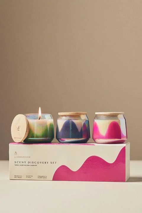 The Gather Candles by Anthropologie: Discovery Edition, Set of 3