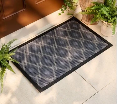Bernini 2'x3' Aqua-Terra Indoor Outdoor Patterned Dirt Trapping Mat
